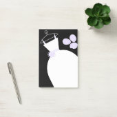 Mariage Gown violet vertical noir post-it note (Bureau)