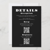 Mariage gras moderne | Invitation photo Boho Arch (Dos)
