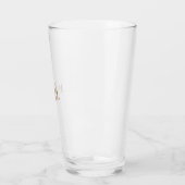 Mariage Gras Monogramme Or Verre Tumbler (Gauche)