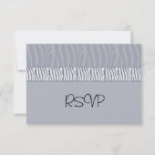 Mariage gris argent RSVP (Devant)