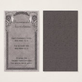 Mariage gris Art nouveau (Devant & derrière)