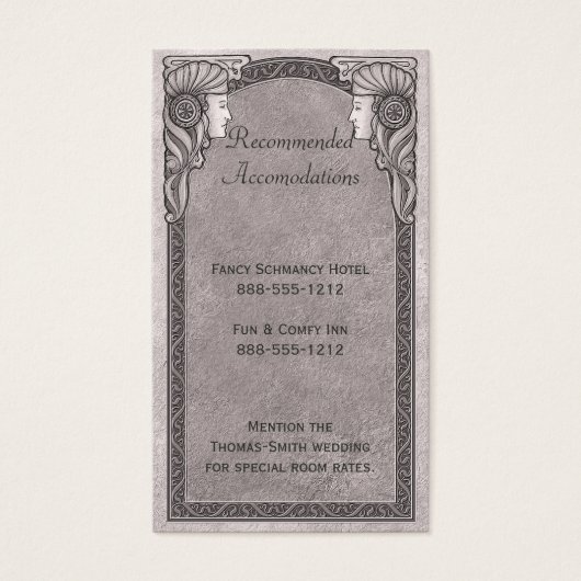 Mariage gris Art nouveau (Devant)
