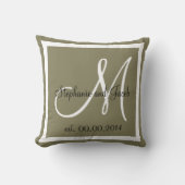 Mariage gris chaud coussin (Recto)