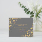 Mariage Gris et Jaune RSVP (Debout devant)