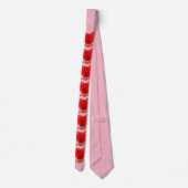 Mariage Groom Groomens Cravate rose rouge (Dos)