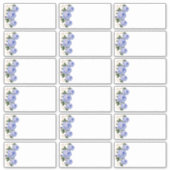 Mariage Guest Blank Ajouter le nom Étiquette Blue  (Devant)