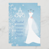 Mariage habit lustre douche nuptiale Invitation (Devant / Derrière)