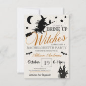 Mariage Halloween Bachelorette Invitation (Devant)