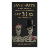 Mariage Halloween Enregistrer La Date Cartes Magné (devant Vertical)