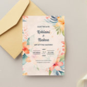 Mariage hawaïen Enregistrer la date Invitation