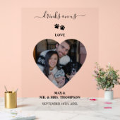 Mariage Heart Photo Couple Pet Dog Boissons sur no (Mariage)