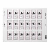 Mariage Hershey Mini Candy Wrapper Étiquettes (Feuille entière)