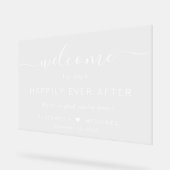 Mariage Heureux Jamais Après L'Accueil Blanc (Angle)