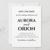mariage hiver enregistrer la date invitations (Dos)