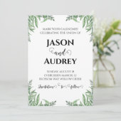 mariage hiver enregistrer la date invitations (Debout devant)