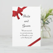 Mariage hivernal des vaches rouges / Faire-part d' (Debout devant)