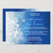Mariage hivernal mignon Invitation (Devant / Derrière)