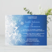 Mariage hivernal mignon Invitation (Debout devant)
