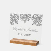 Mariage hivernal Silver Snowflake (Angle)