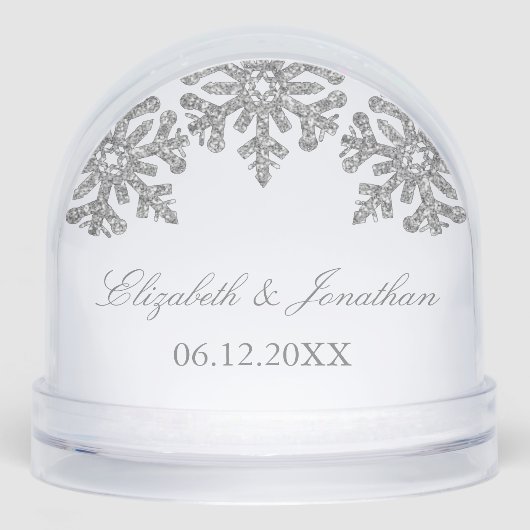 Mariage hivernal Silver Snowflake (Avant)