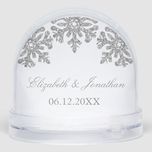 Mariage hivernal Silver Snowflake (Arrière)