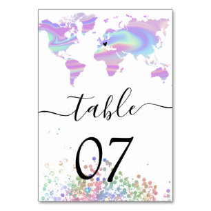 Mariage Holographique Destination Carte du monde C