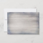 Mariage horizontal rustique nautique RSVP (Dos)