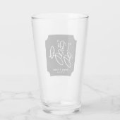 Mariage I Do BBQ Verre blanc et noir (Dos)