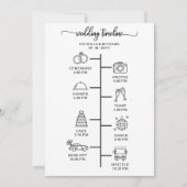 Mariage Icon Icon Chic Script Wedding Programme (Devant)