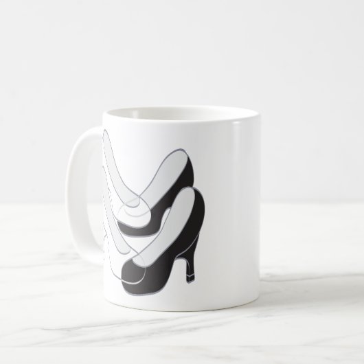 Mariage II, Design classique café blanc Mug (Devant gauche)