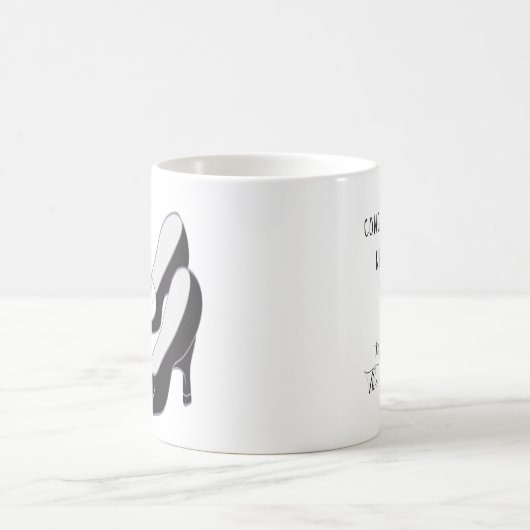 Mariage II, Design classique café blanc Mug (Centre)