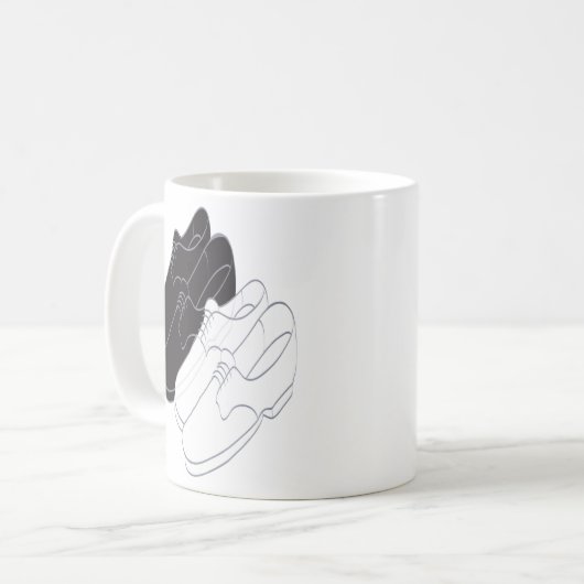 Mariage III, Design classique café blanc Mug (Devant gauche)