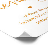 Mariage In Loving Memory signe affiche 8x10 (Coin)