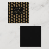 Mariage indien Gold hamsa Henna Faire-part (Devant / Derrière)