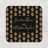 Mariage indien Gold hamsa Henna Faire-part (Devant)