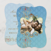 Mariage indien II - Carte SaveTheDate (Devant / Derrière)