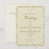 Mariage indien III - Carte d'invitation (Devant / Derrière)