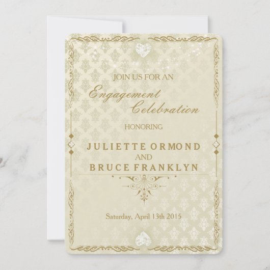 Mariage indien III - Carte Fiançailles (Devant)