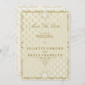 Mariage Indien III - Enregistrer La Carte Date (Devant / Derrière)