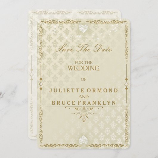 Mariage Indien III - Enregistrer La Carte Date (Devant / Derrière)