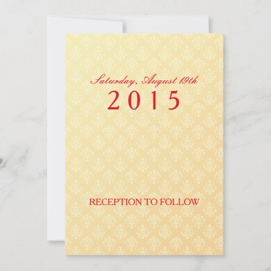 Mariage indien - Invitation (Dos)