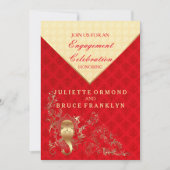 Mariage indien - Invitation de la partie d'engagem (Devant)