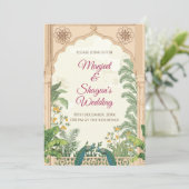 Mariage indien invite & carte Mariage hindoue (Debout devant)