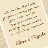 Mariage indien merci cartes mandala