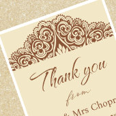 Mariage indien merci cartes mandala