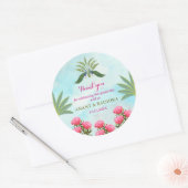 Mariage indien merci Stickers Classic Round (Enveloppe)