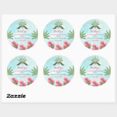 Mariage indien merci Stickers Classic Round (Feuille)