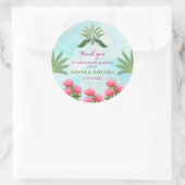 Mariage indien merci Stickers Classic Round (Sac)