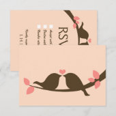 Mariage Inséparables au chocolat RSVP (Devant / Derrière)