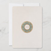 Mariage Insérer Carte de remerciements Art Nouveau (Dos)